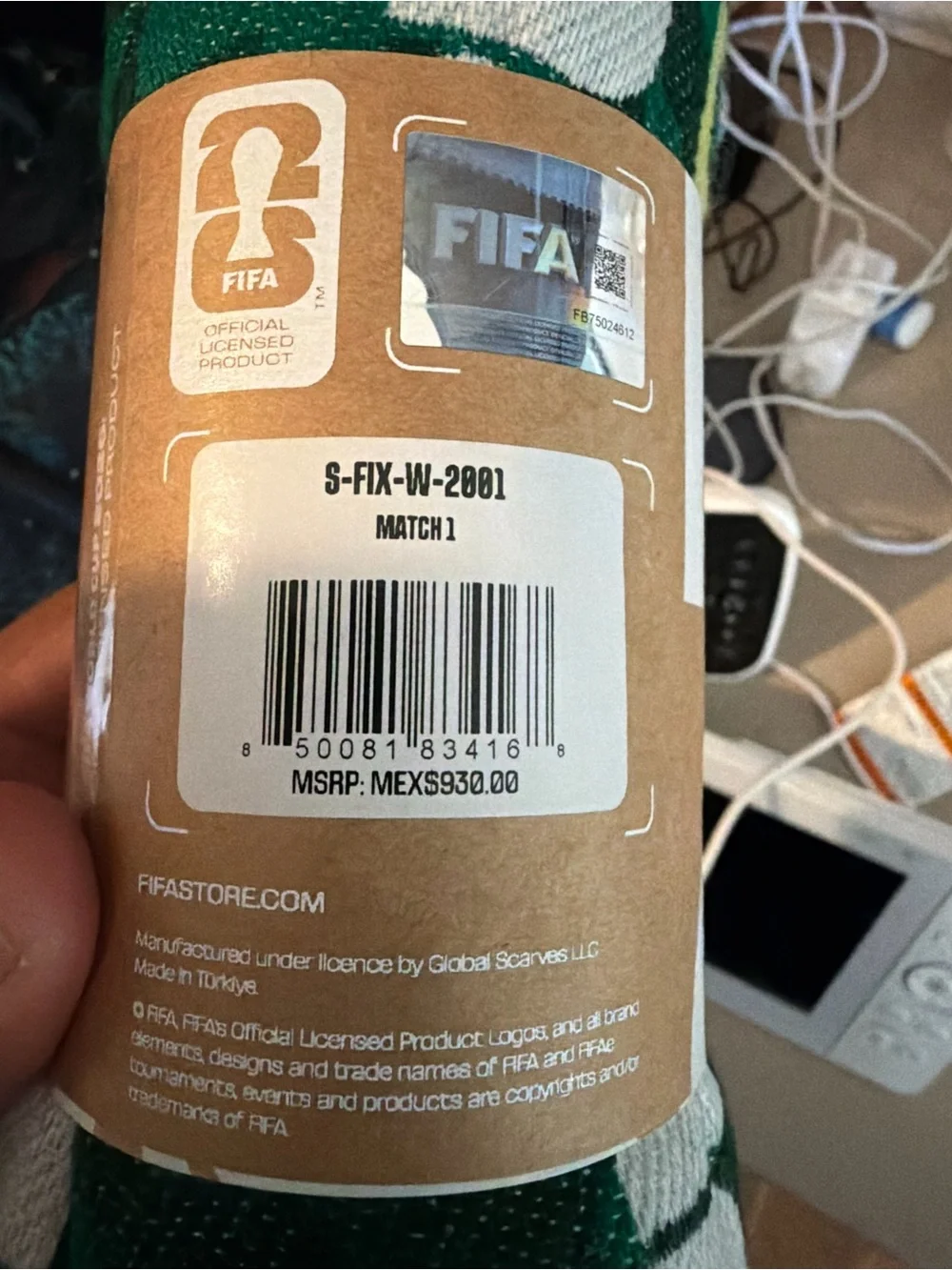 FIFA World Cup 2026 Opener Match Mexico vs. South Africa Matchup Scarf